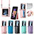 Luxury Leather Matte Finish and Plastic Back Cover Case S06D for Samsung Galaxy Z Flip5 5G