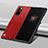 Luxury Leather Matte Finish and Plastic Back Cover Case S09 for Xiaomi Mix Fold 5G Red