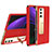 Luxury Leather Matte Finish and Plastic Back Cover Case T02 for Samsung Galaxy Z Fold2 5G Red