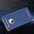 Luxury Metal Frame and Plastic Back Case T01 for Apple iPhone 5 Blue