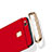 Luxury Metal Frame and Plastic Back Case with Finger Ring Stand for Huawei G9 Lite Red