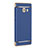 Luxury Metal Frame and Plastic Back Case with Finger Ring Stand for Samsung Galaxy C9 Pro C9000 Blue