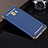 Luxury Metal Frame and Plastic Back Case with Finger Ring Stand for Samsung Galaxy C9 Pro C9000 Blue