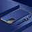 Luxury Metal Frame and Plastic Back Cover Case for Oppo Reno6 5G Blue