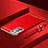 Luxury Metal Frame and Plastic Back Cover Case for Oppo Reno6 Pro 5G Red