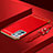 Luxury Metal Frame and Plastic Back Cover Case for Oppo Reno6 Pro+ Plus 5G Red