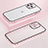 Luxury Metal Frame and Plastic Back Cover Case LF3 for Apple iPhone 13 Pro Max Rose Gold
