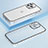 Luxury Metal Frame and Plastic Back Cover Case LF3 for Apple iPhone 13 Pro Max Silver
