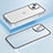 Luxury Metal Frame and Plastic Back Cover Case LF3 for Apple iPhone 14 Silver