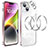 Luxury Metal Frame and Plastic Back Cover Case LF5 for Apple iPhone 14 Plus