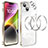 Luxury Metal Frame and Plastic Back Cover Case LF5 for Apple iPhone 14 Plus