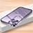 Luxury Metal Frame and Plastic Back Cover Case LK2 for Apple iPhone 13 Purple