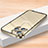 Luxury Metal Frame and Plastic Back Cover Case LK2 for Apple iPhone 14 Pro Gold