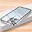 Luxury Metal Frame and Plastic Back Cover Case LK2 for Apple iPhone 14 Pro Max Silver