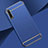 Luxury Metal Frame and Plastic Back Cover Case M01 for Huawei Y8p Blue