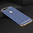 Luxury Metal Frame and Plastic Back Cover Case M01 for Oppo A7 Blue
