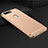Luxury Metal Frame and Plastic Back Cover Case M01 for Oppo A7 Gold