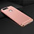 Luxury Metal Frame and Plastic Back Cover Case M01 for Oppo A7 Rose Gold