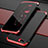 Luxury Metal Frame and Plastic Back Cover Case M01 for Oppo K1 Red and Black