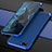 Luxury Metal Frame and Plastic Back Cover Case M01 for Oppo R15X Blue