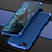 Luxury Metal Frame and Plastic Back Cover Case M01 for Oppo R17 Neo Blue