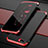 Luxury Metal Frame and Plastic Back Cover Case M01 for Oppo R17 Neo Red and Black