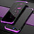 Luxury Metal Frame and Plastic Back Cover Case M01 for Oppo RX17 Neo Purple