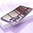 Luxury Metal Frame and Plastic Back Cover Case M01 for Samsung Galaxy S23 Ultra 5G Purple