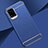 Luxury Metal Frame and Plastic Back Cover Case M01 for Vivo V20 Pro 5G Blue