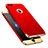 Luxury Metal Frame and Plastic Back Cover Case M02 for Apple iPhone 8 Plus Red