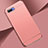Luxury Metal Frame and Plastic Back Cover Case M02 for Oppo A12e Rose Gold