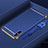 Luxury Metal Frame and Plastic Back Cover Case M03 for Huawei Enjoy 10e Blue