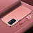 Luxury Metal Frame and Plastic Back Cover Case P01 for Oppo A74 5G Rose Gold