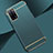 Luxury Metal Frame and Plastic Back Cover Case P02 for Oppo A53s 5G Green