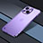 Luxury Metal Frame and Plastic Back Cover Case QC1 for Apple iPhone 14 Purple