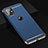 Luxury Metal Frame and Plastic Back Cover Case T01 for Apple iPhone 11 Blue