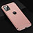 Luxury Metal Frame and Plastic Back Cover Case T01 for Apple iPhone 11 Pro Max Rose Gold