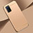 Luxury Metal Frame and Plastic Back Cover Case T01 for Oppo A52 Gold