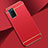 Luxury Metal Frame and Plastic Back Cover Case T01 for Oppo A72 Red