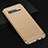 Luxury Metal Frame and Plastic Back Cover Case T01 for Samsung Galaxy S10 Gold