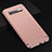 Luxury Metal Frame and Plastic Back Cover Case T01 for Samsung Galaxy S10 Rose Gold