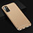 Luxury Metal Frame and Plastic Back Cover Case T02 for Oppo K7 5G Gold