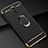 Luxury Metal Frame and Plastic Back Cover Case with Finger Ring Stand A01 for Huawei Mate 20 Lite Black