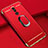 Luxury Metal Frame and Plastic Back Cover Case with Finger Ring Stand A01 for Huawei Mate 20 Lite Red