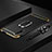 Luxury Metal Frame and Plastic Back Cover Case with Finger Ring Stand A01 for Huawei Y9s Black