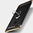 Luxury Metal Frame and Plastic Back Cover Case with Finger Ring Stand A01 for Oppo A7