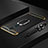 Luxury Metal Frame and Plastic Back Cover Case with Finger Ring Stand A01 for Oppo A9X Black