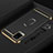 Luxury Metal Frame and Plastic Back Cover Case with Finger Ring Stand A01 for Vivo V20 Pro 5G Black