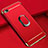 Luxury Metal Frame and Plastic Back Cover Case with Finger Ring Stand A01 for Xiaomi Redmi Go Red