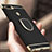 Luxury Metal Frame and Plastic Back Cover Case with Finger Ring Stand A02 for Oppo A7